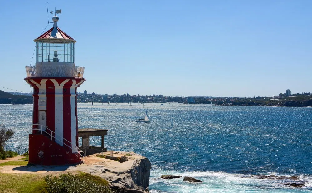 One of Sydney’s attractions, the Hornby Lighthouse on South Head of Sydney 