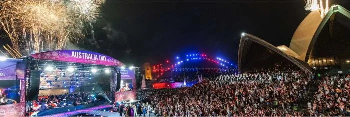Australia Day live concert beside the Sydney Opera House